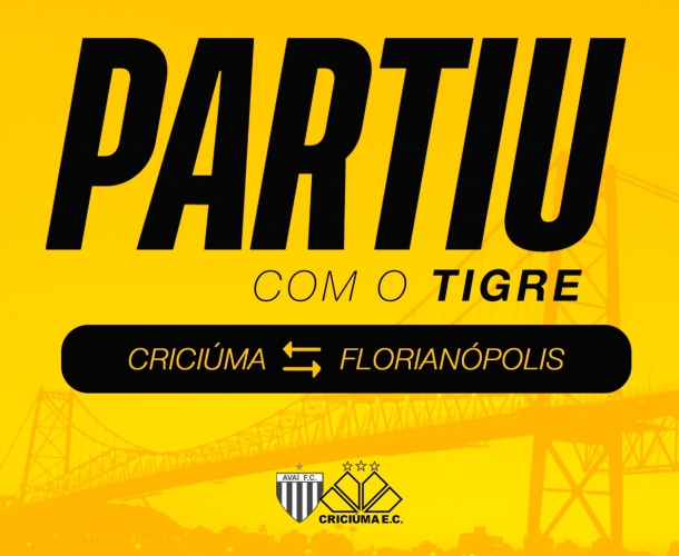 CRICIÚMA DISPONIBILIZA ÔNIBUS PARA JOGO CONTRA O AVAÍ