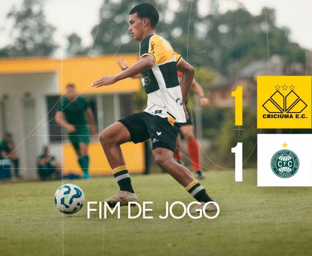 Criciúma e Coritiba empatam na Série B Sub-20