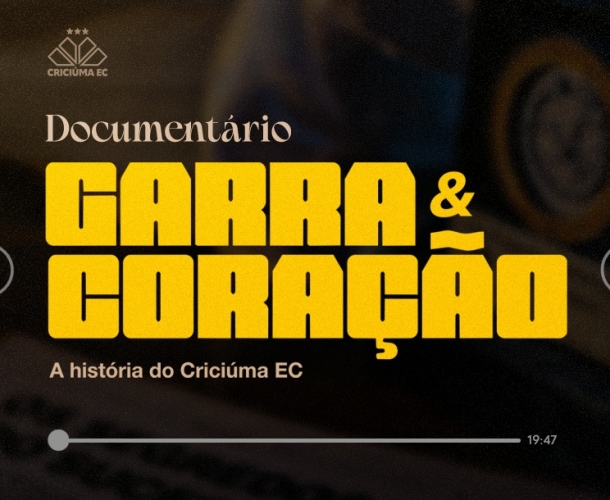 Criciúma E.C. terá sua história contada em documentário dividido em cinco episódios