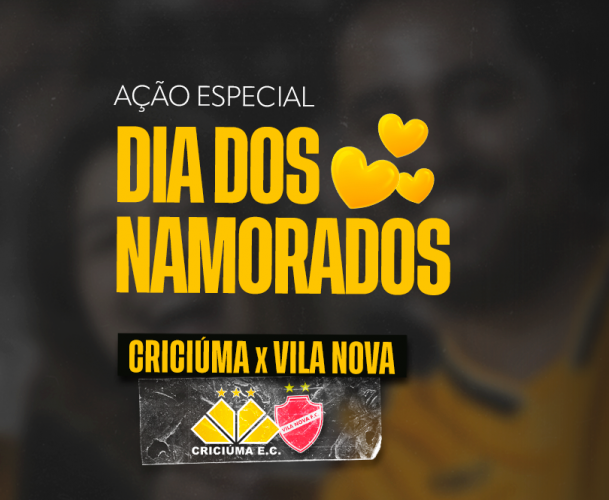 Criciúma promove ação especial para casais no Dia dos Namorados e distribui 500 ingressos para sócios