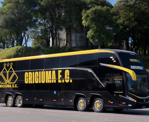 Criciúma recebe o novo ônibus personalizado 