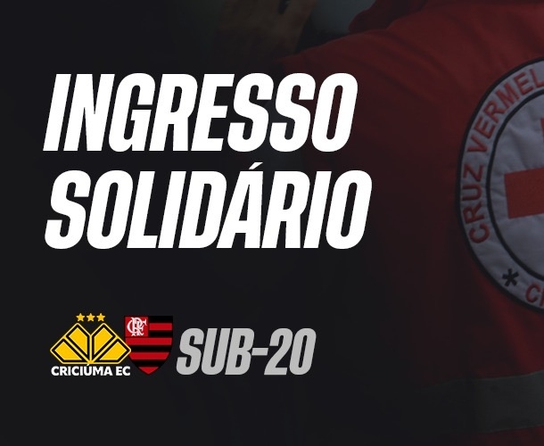 Entrada para jogo do Sub-20 do Criciúma será mediante doação de alimentos
