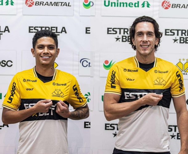 Gustavo Maia e Nicolas são apresentados no Tigre 