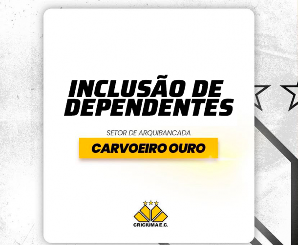 Inclusão de dependentes no plano Sócio Carvoeiro Ouro