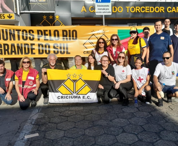 “Juntos Pelo Rio Grande do Sul”: Criciúma continua arrecadação de donativos 