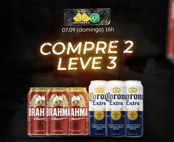 PROMOÇÃO DE BRAHMA E CORONA NO JOGO CONTRA A CHAPE
