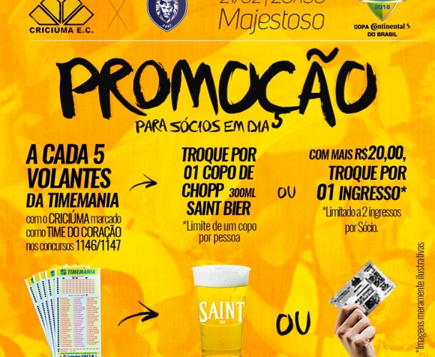 Promoção para Tigre e Cianorte