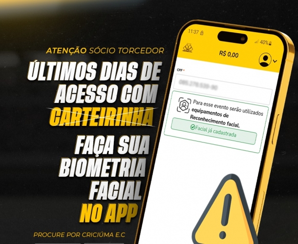 Reconhecimento facial passa a ser obrigatório no acesso ao estádio, com exceções nos portões 02 e 04