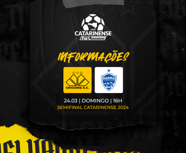 Serviço de jogo para Criciúma x Barra 
