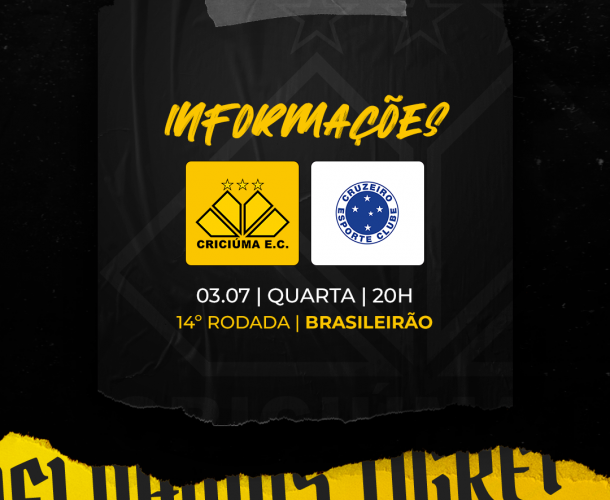 Serviço de jogo para Criciúma x Cruzeiro