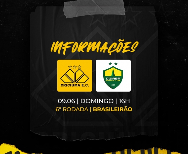 Serviço de jogo para Criciúma x Cuiabá