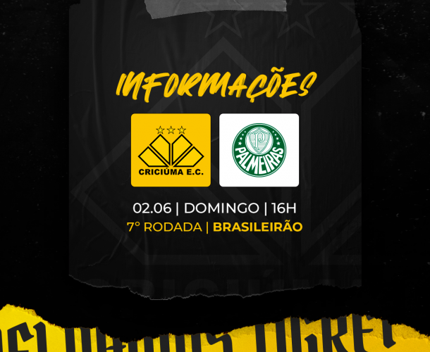 Serviço de jogo para Criciúma x Palmeiras