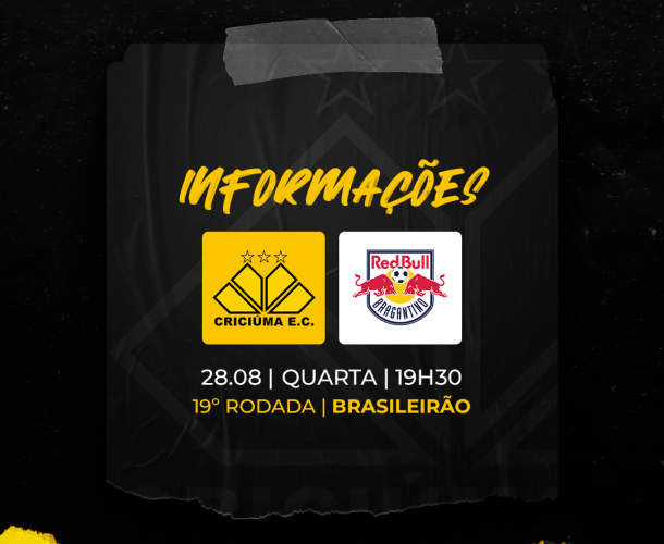 SERVIÇO DE JOGO PARA CRICIÚMA x RED BULL BRAGANTINO