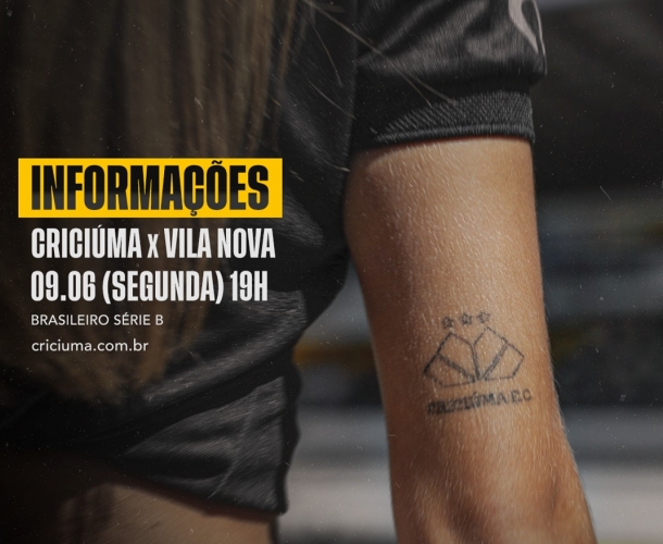 SERVIÇO DE JOGO PARA CRICIÚMA X VILA NOVA 