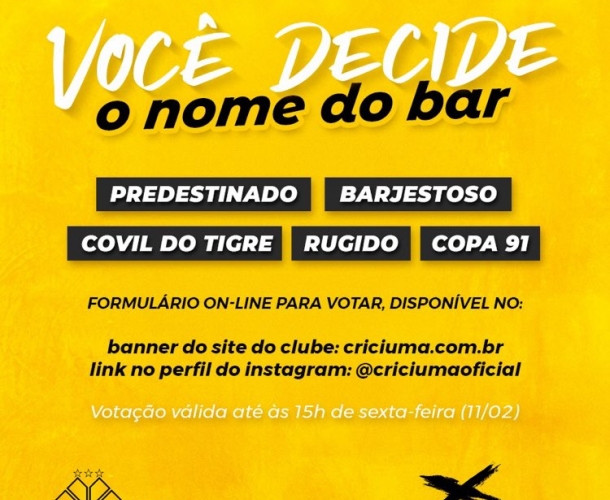 Torcedor poderá escolher o nome do Sports Bar do HH