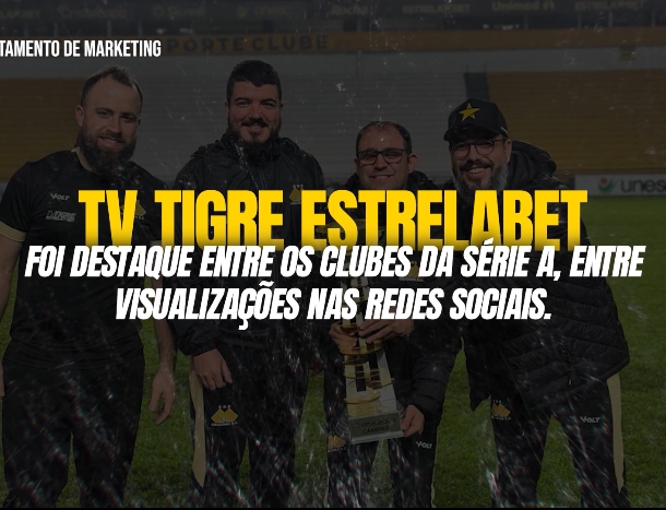 TV Tigre segue batendo recordes de visualizações